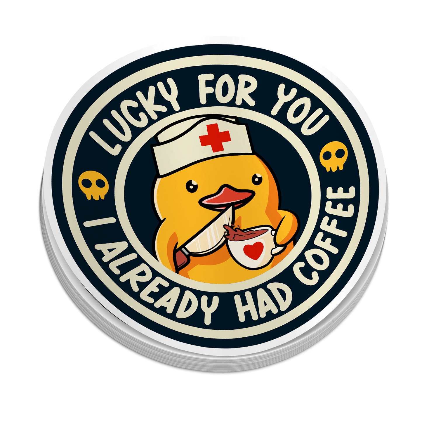 Lucky For You | Funny Medical Stickers