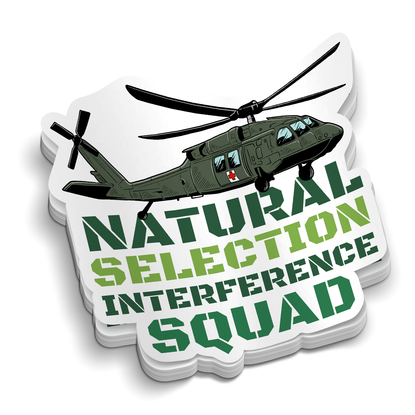 Natural Selection Chopper | Funny Military Stickers