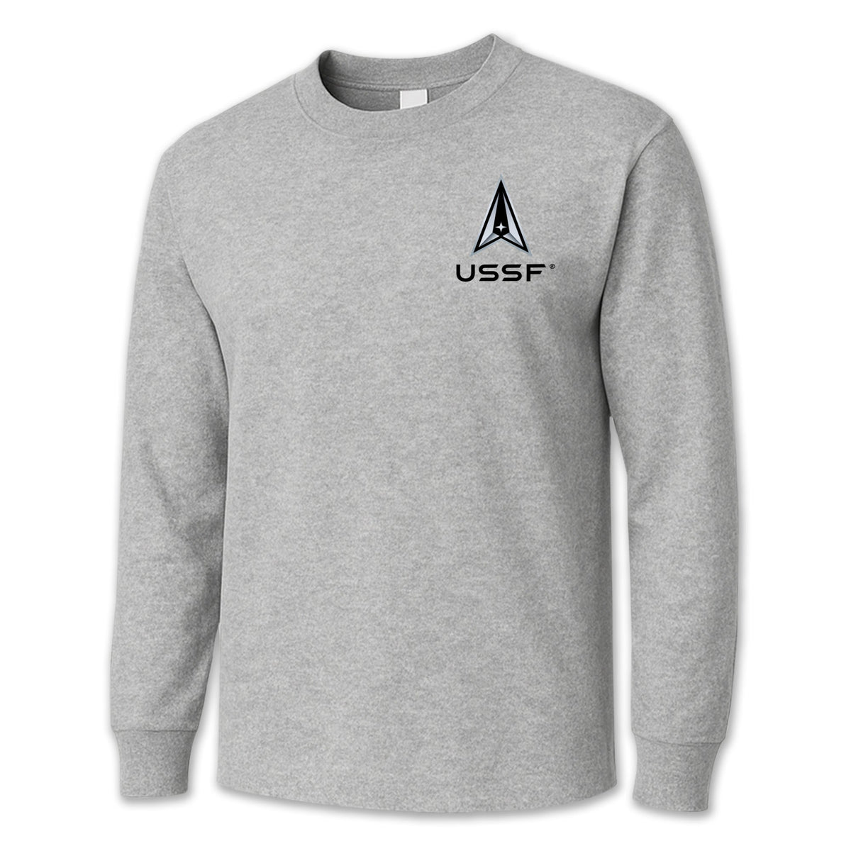 Space Force Mens Left Chest Long Sleeve T-Shirt
