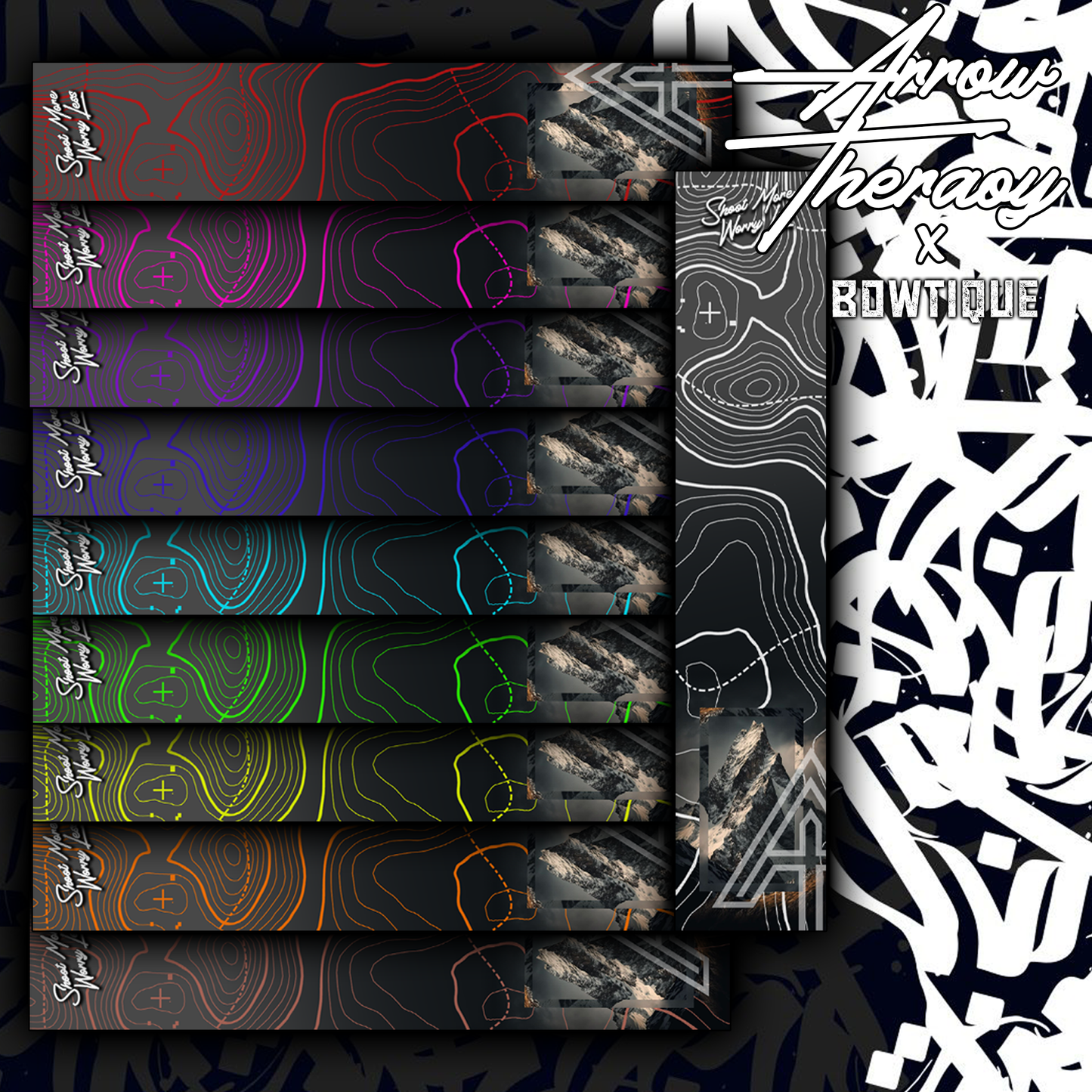 Arrow Therapy x Bowtique Collab Arrow Wraps =Shoot More, Worry Less=