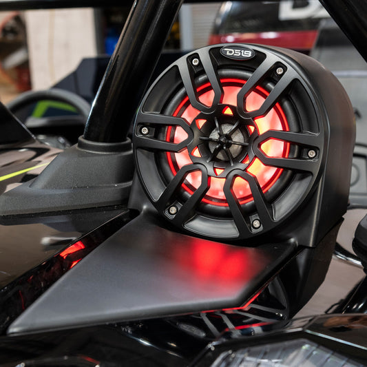 Polaris Slingshot Headrest 4 x 6.5" Enclosure With 4 x NXL-6/BK | 2015 - Current