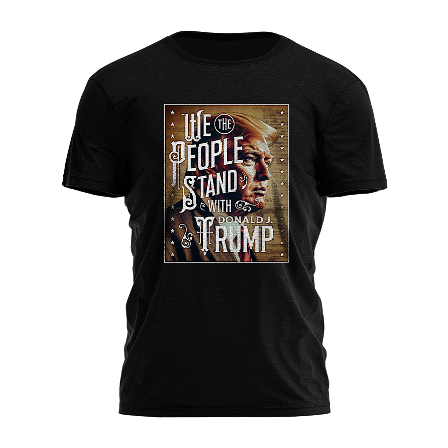We The People Stand With Trump - Vintage Illustration Tee - 2509