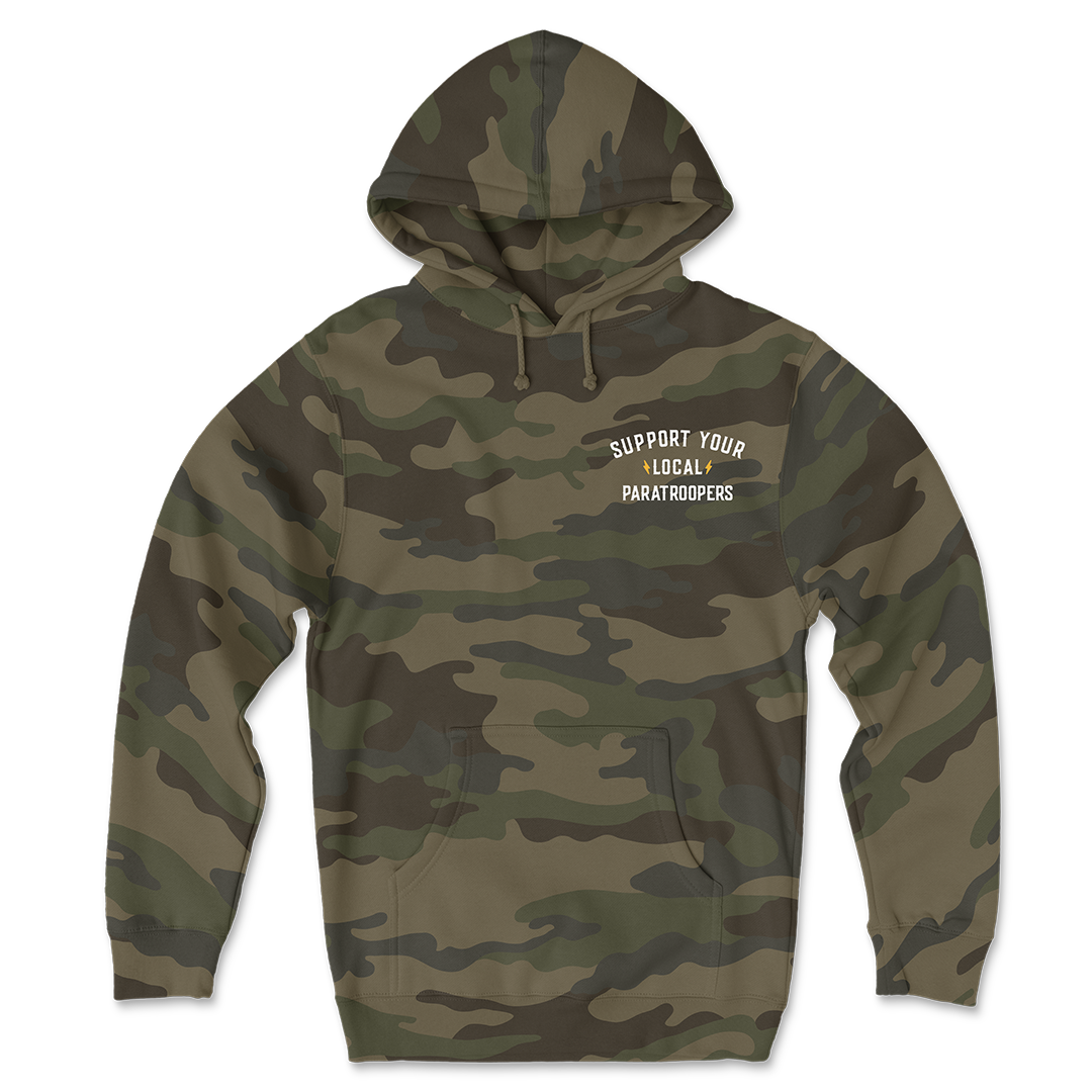 Support Your Local Paratroopers Camo Hoodie