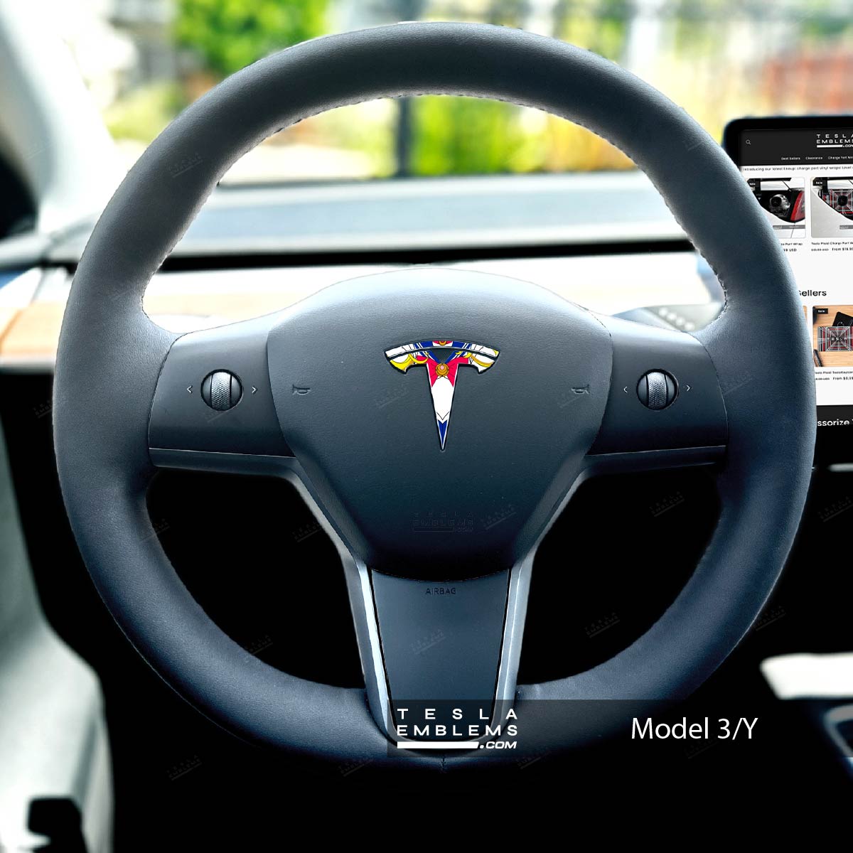 Sailor Moon Tesla Steering Wheel Wrap | M3 2017-Jan 2024