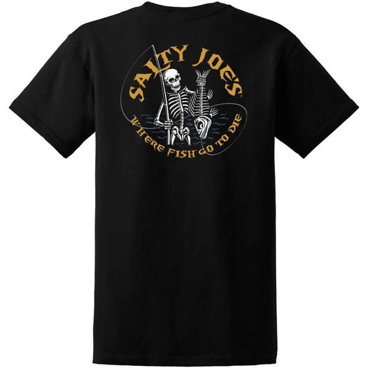 Salty Joe's Fishin' Bones Heavyweight Pocket Tee