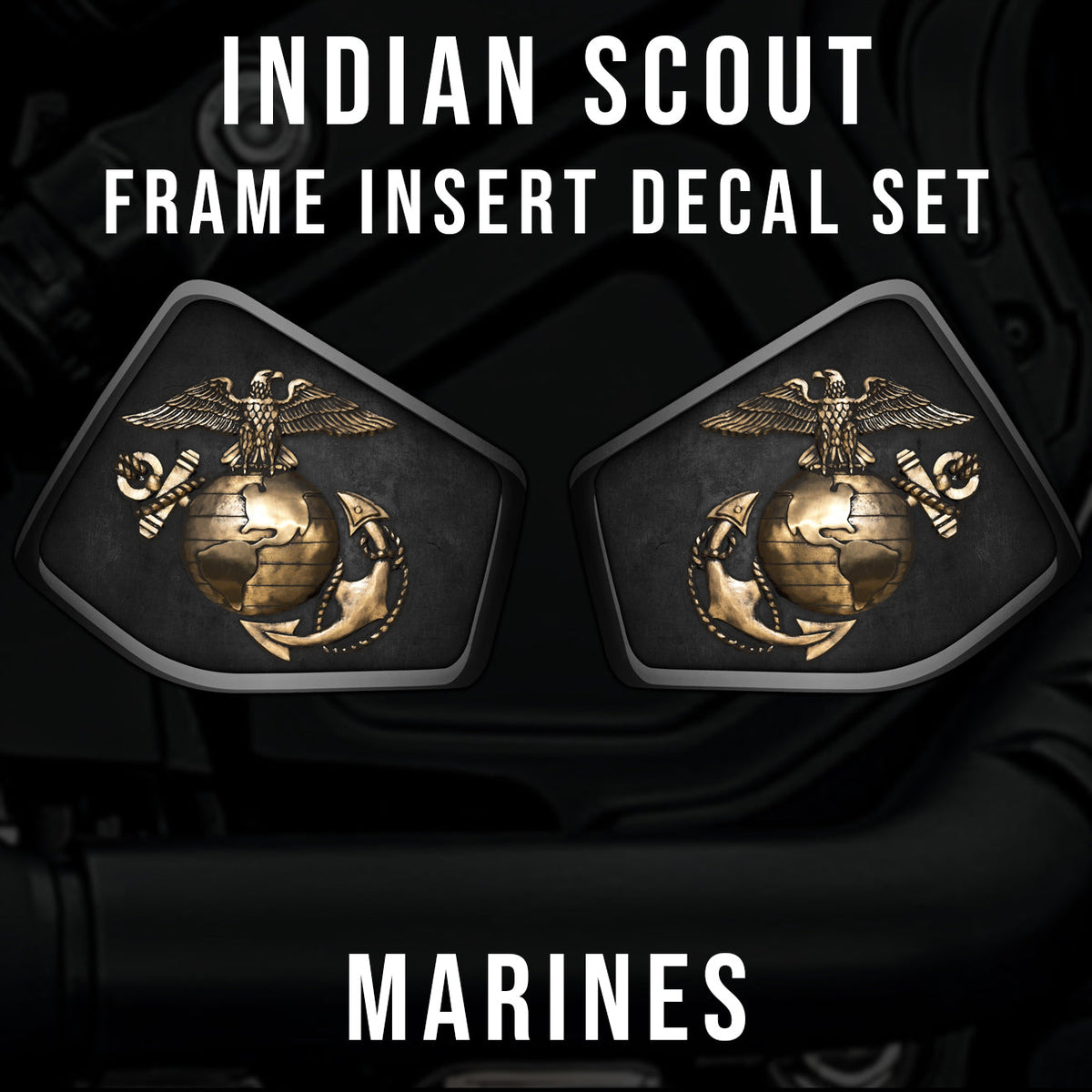Indian Scout Mid-Frame Insert - Marines