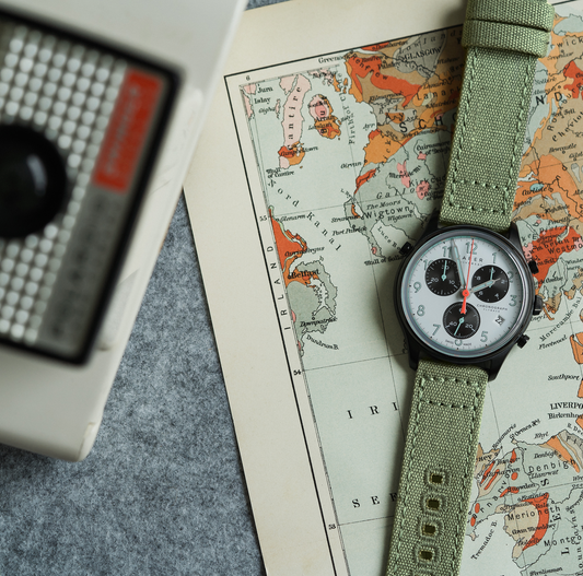 Sage Green Premium Canvas Watch Band