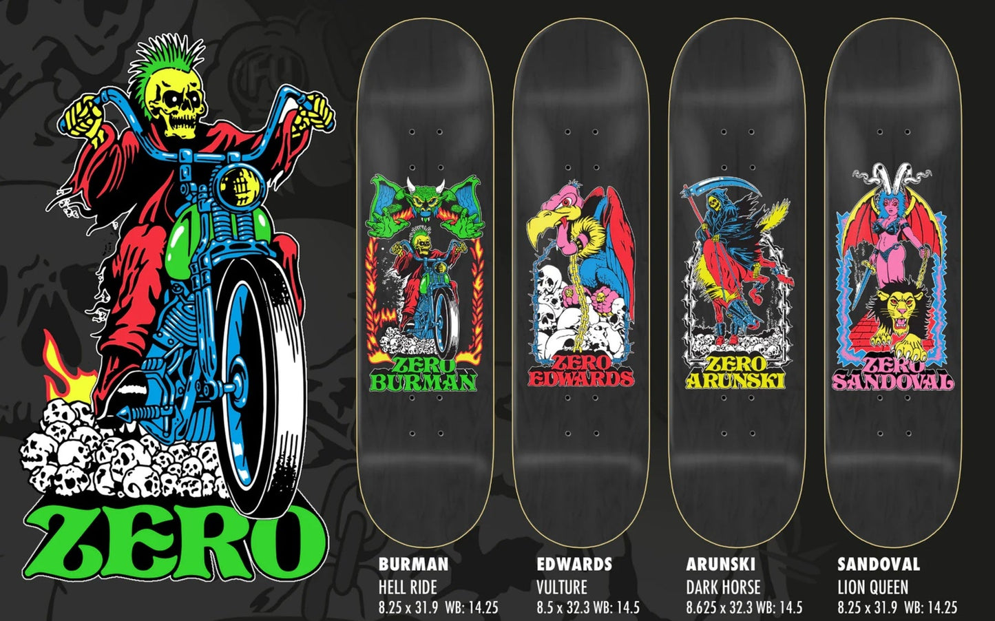 Zero Edwards - Vulture 8.5" Skateboard Deck