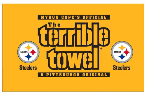 Pittsburgh Steelers Dual Logo Terrible Towel – Official NFL Merchandise