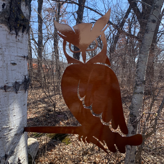 Owl Tree Stake