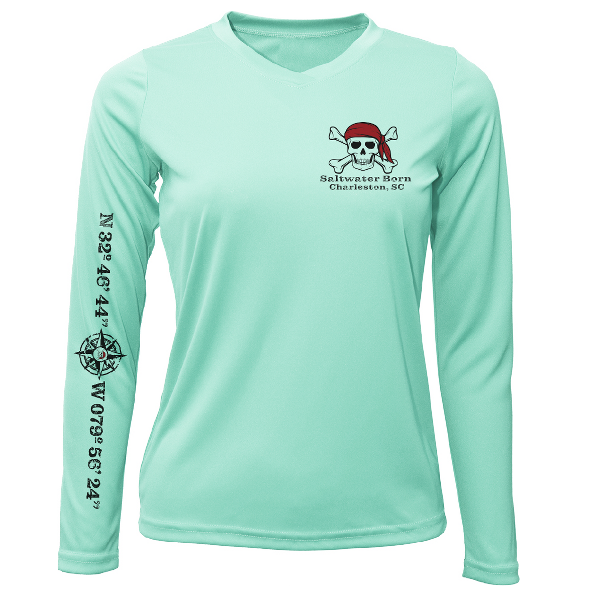 Charleston, SC "All For Rum and Rum For All" Women's Long Sleeve UPF 50+ Dry-Fit Shirt