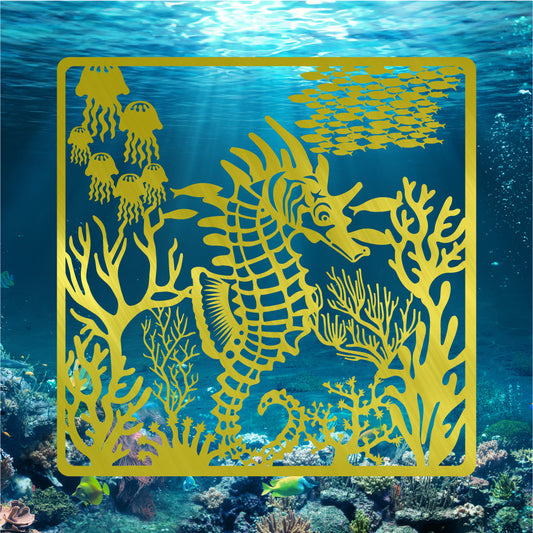 Seahorse Jellyfish Scene