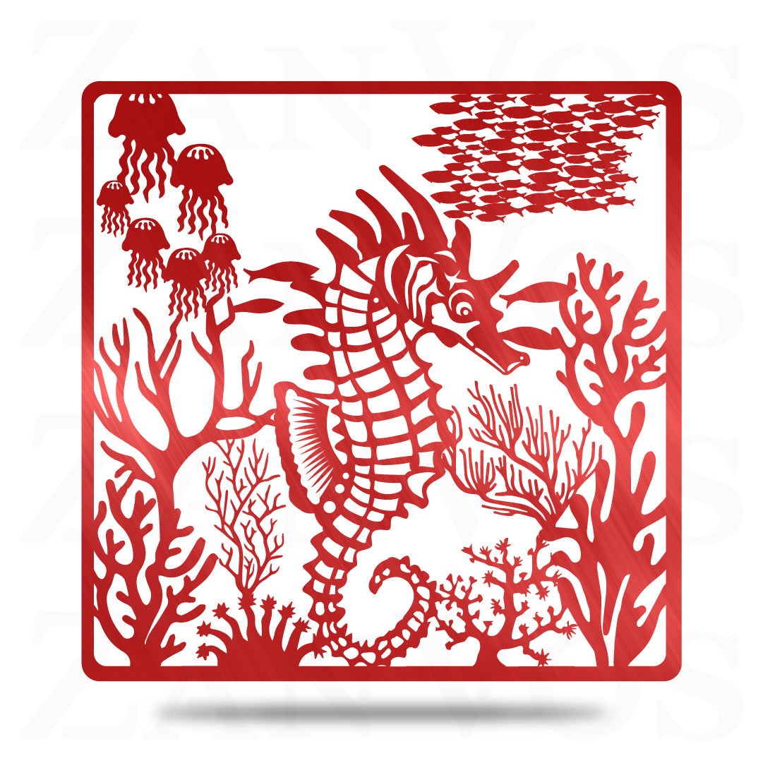 Seahorse Jellyfish Scene