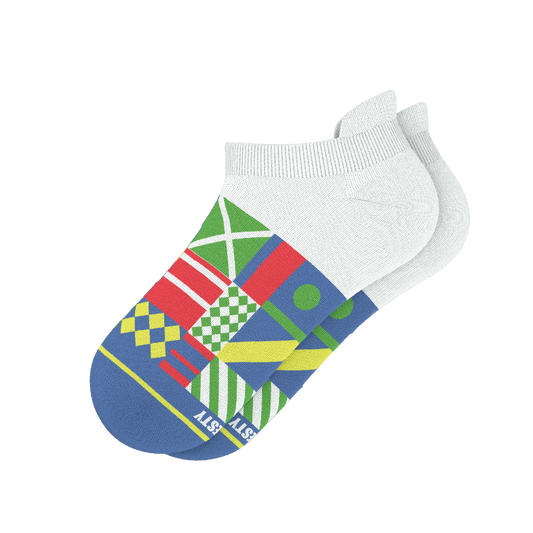 The Secretariat | Derby Flag Heel Hammock™ Ankle Socks