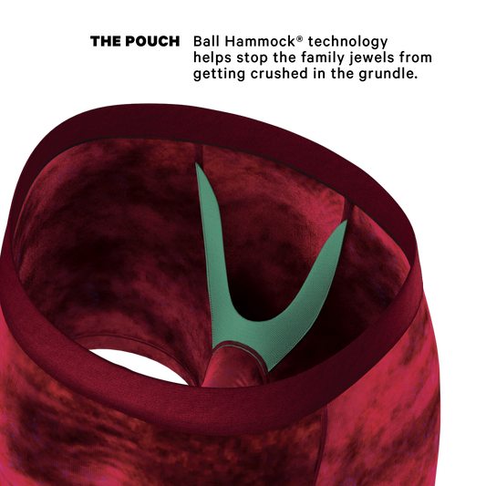 The Serenade | Red Velvet Ball Hammock Pouch® Boxer