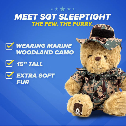 Sgt. Sleeptight - Marine Teddy Bear Camouflage