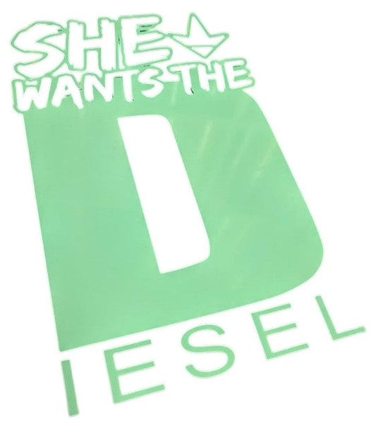 She Wants the Diesel Tiffany Blue Decal