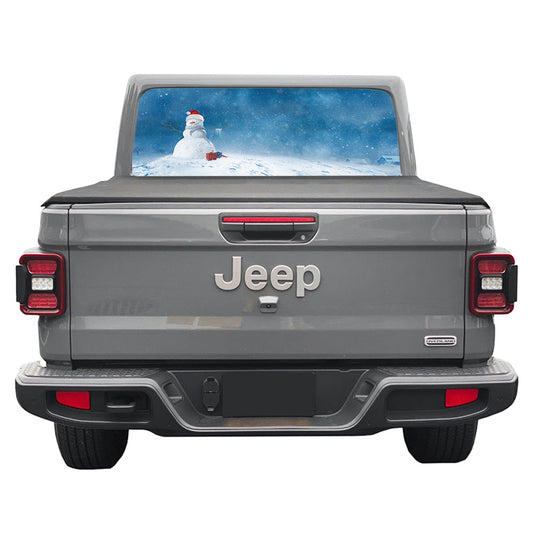 Snowmen Hill Rear Window Decal