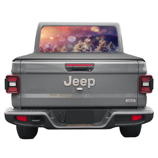 Snowy Field Rear Window Decal