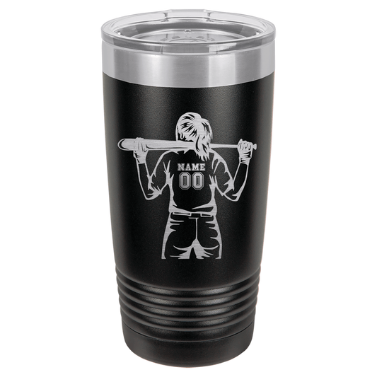 Softball Player #1 | ENGRAVED Polar Camel Tumbler