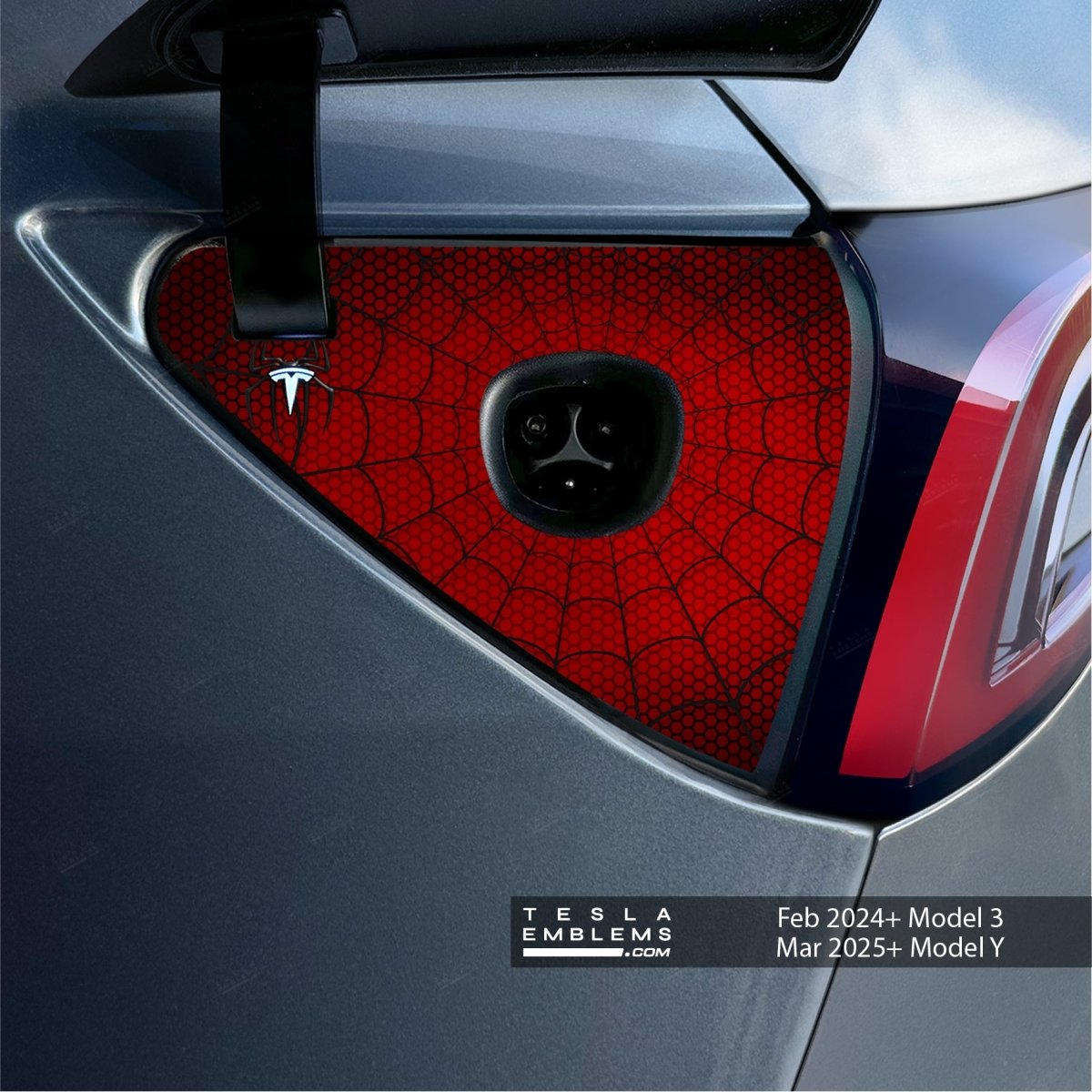 Spider-Man Tesla Charge Port Wrap | Model Y