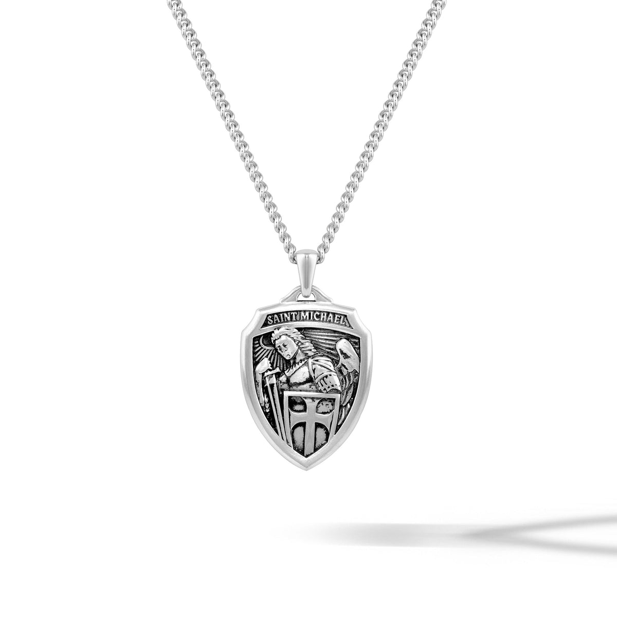 St. Michael Amulet - Sterling Silver