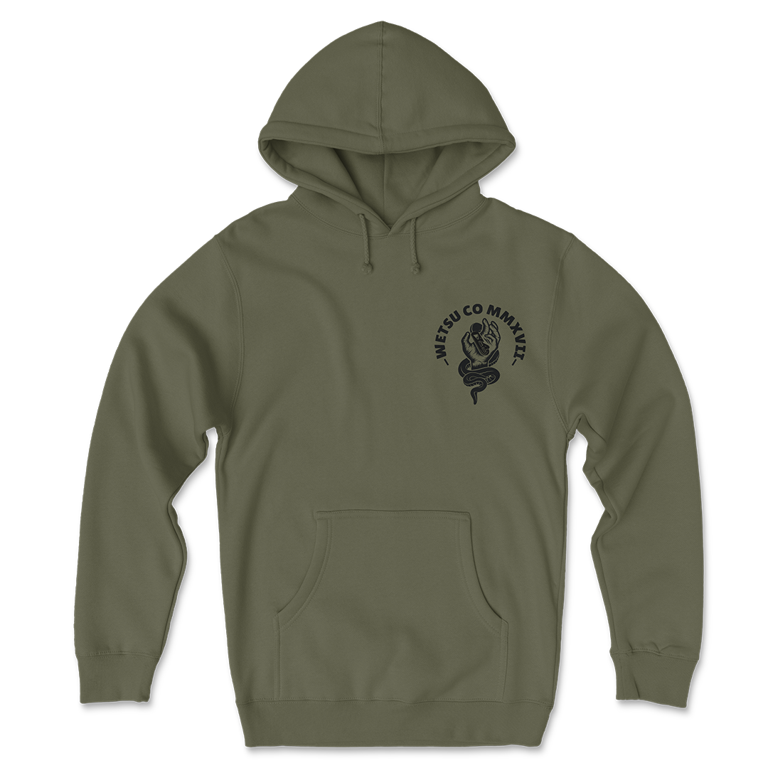 Static Line Bites Green Original Hoodie