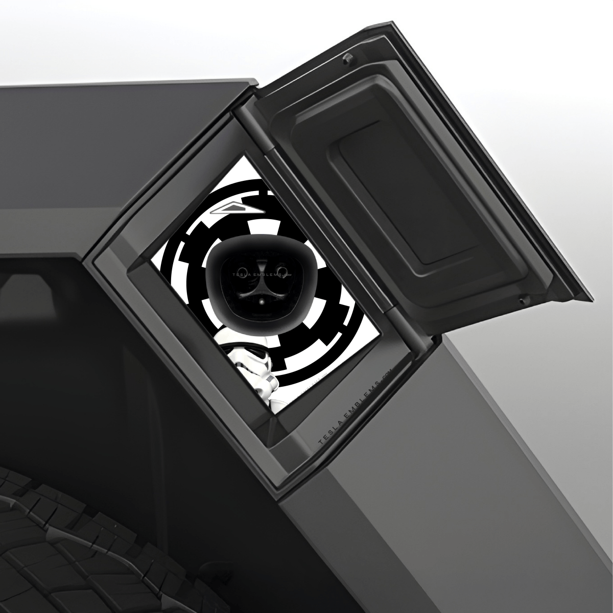 Storm Trooper Tesla Charge Port Wrap | Cybertruck