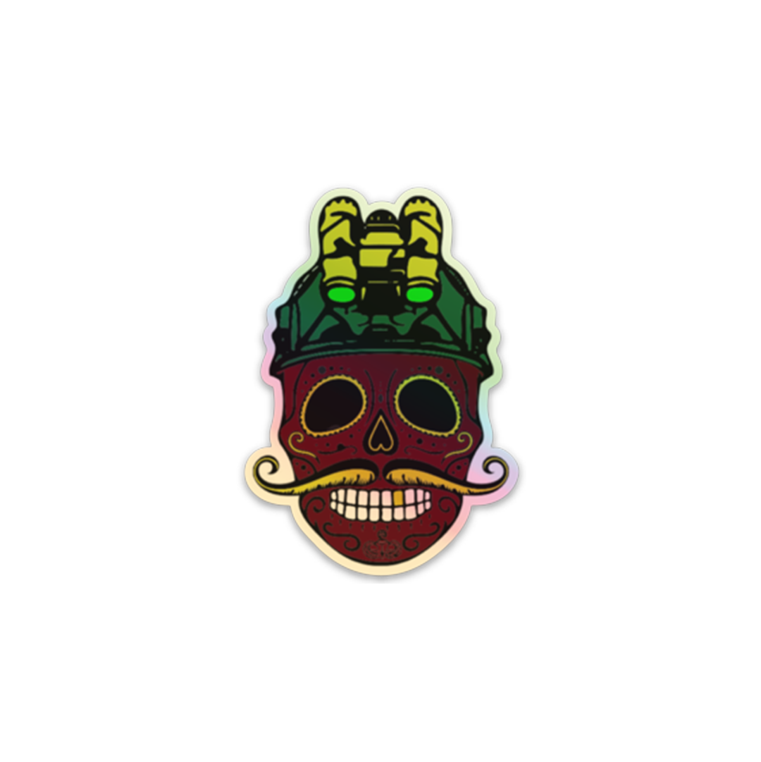 Sugar Skull Holographic Sticker