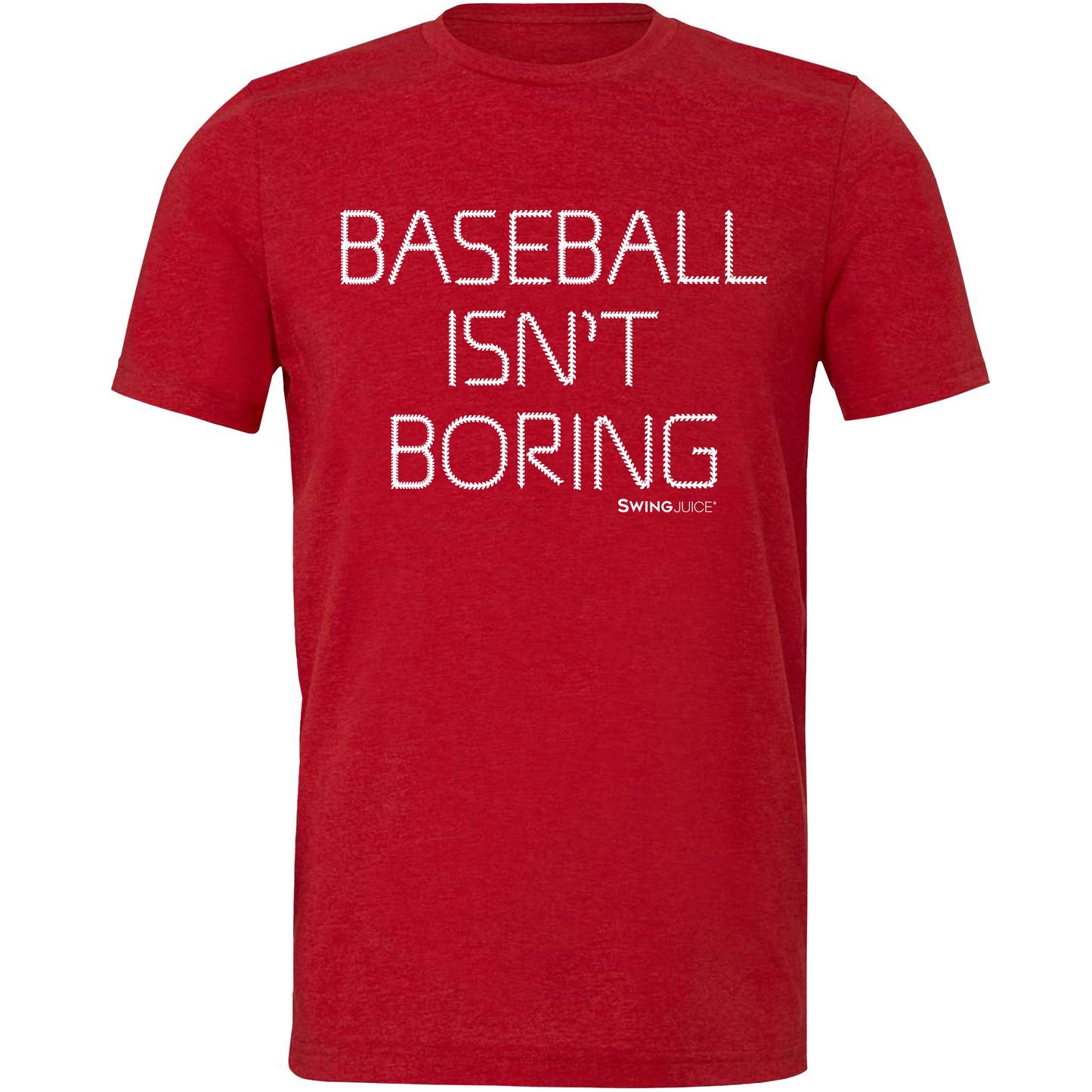 Baseball Official Baseball Isn't Boring Unisex T-Shirt Red