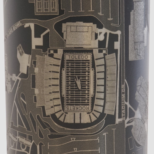 University of Toledo Tumbler Art (Glass Bowl)