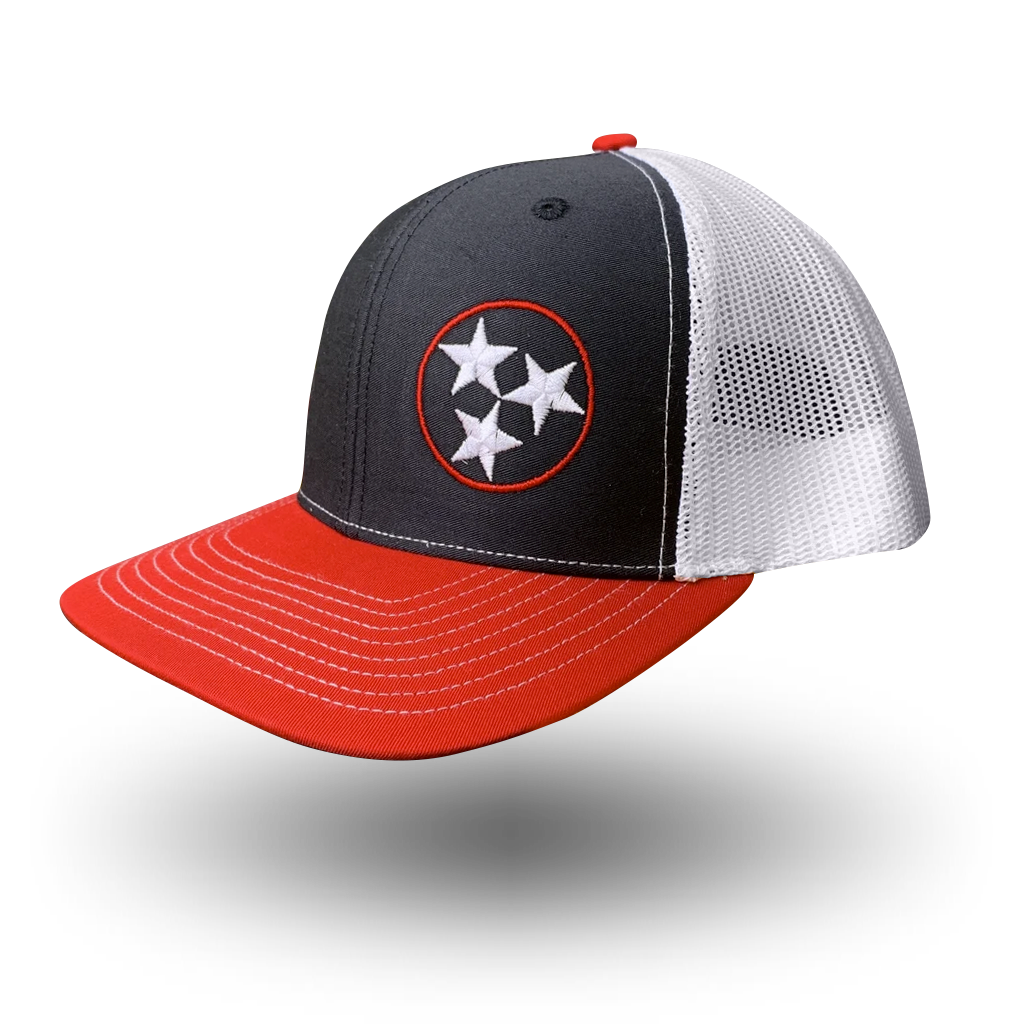 TRISTAR TRUCKER HAT - BLACK & RED