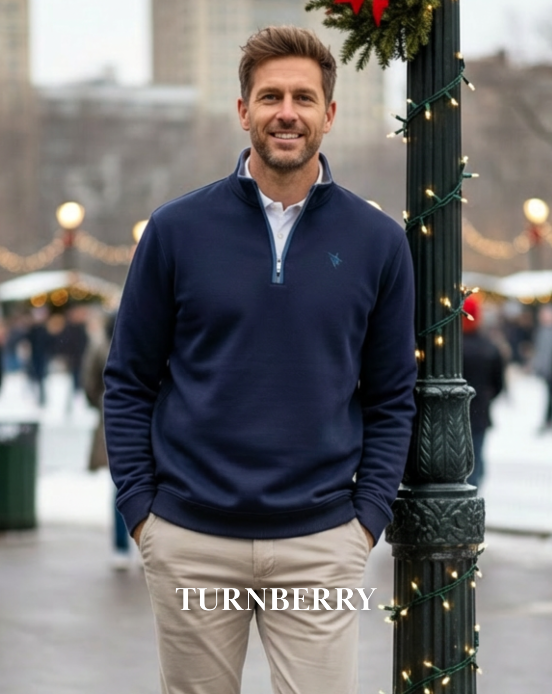 Turnberry Quarter Zip Smooth Knit