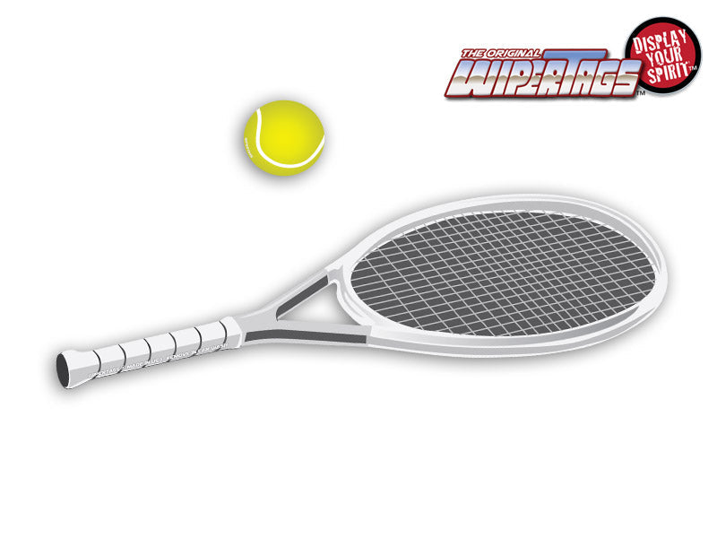 Tennis Racquet WiperTag with Ball