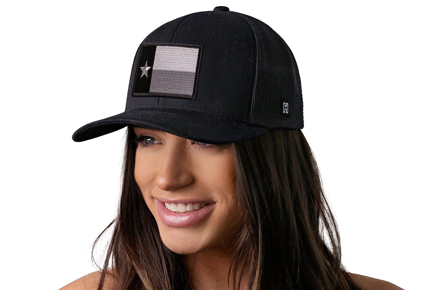 Texas Flag Trucker Hat | Black TX Snapback