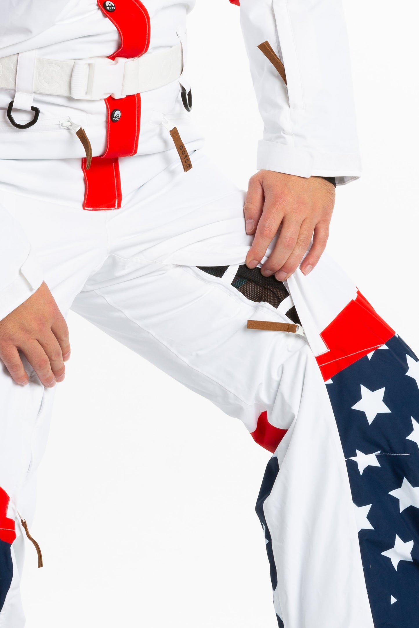 The First Chair | Mens Retro American Flag Ski Suit