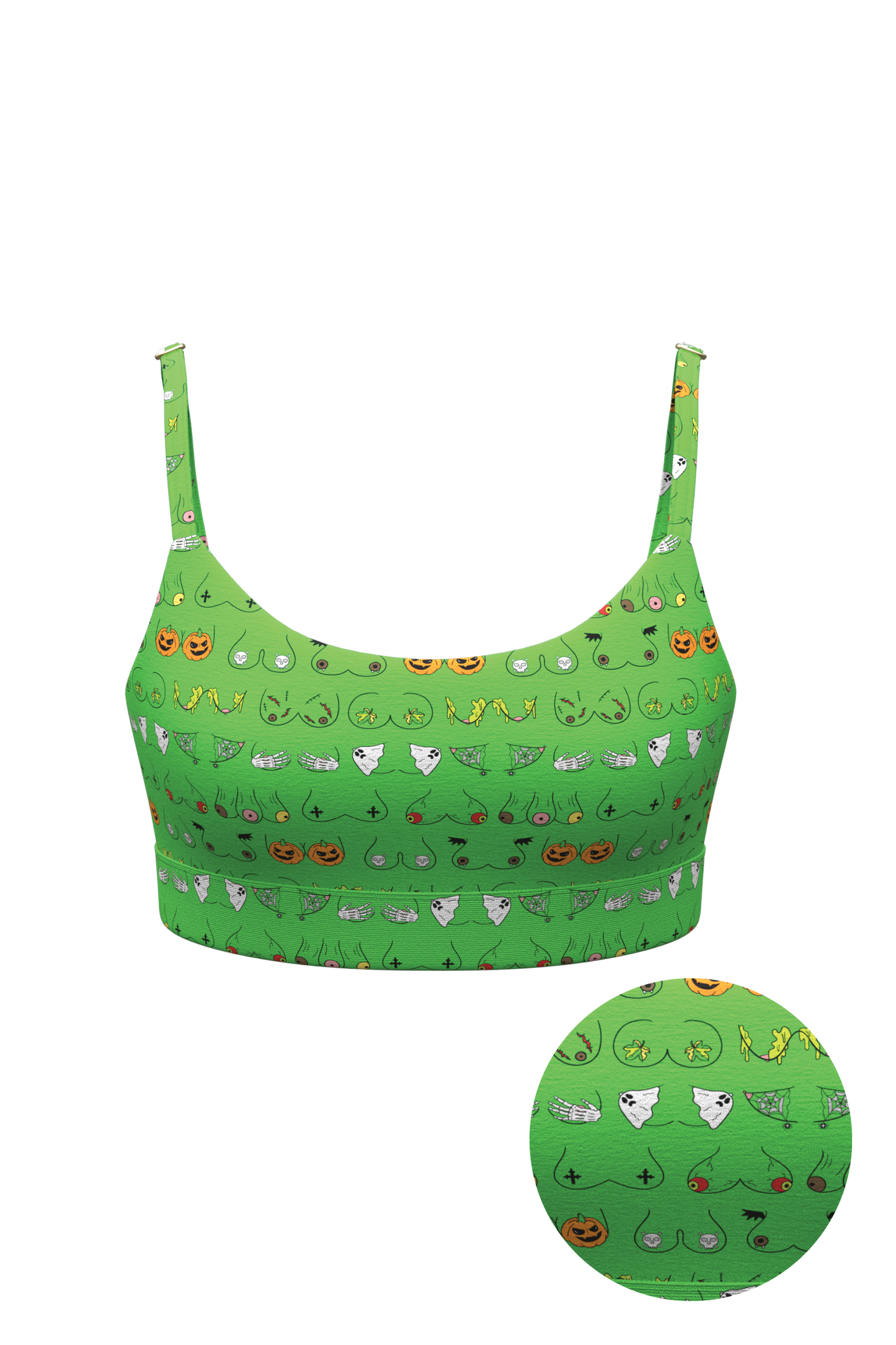 The Haunted Honkers | Halloween Bust Boob Hammock™ Scoop Bralette