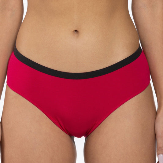 The Red Velvet | Dark Red Cheeky Underwear
