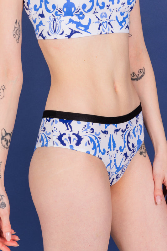 The Risqué Rorschach | Blue Willow Cheeky Underwear