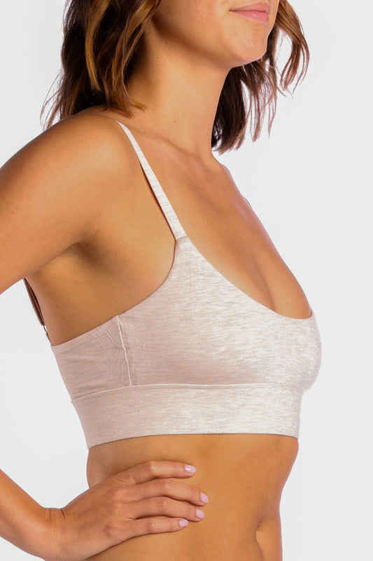 The Silver Fox | Oatmeal Heather Boob Hammock™ Scoop Bralette