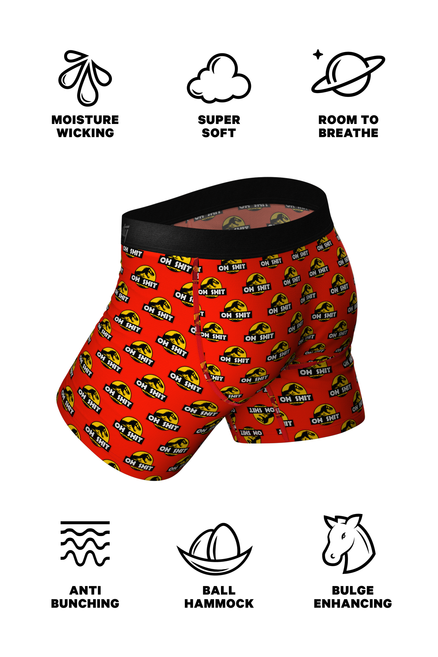 They're Back | Dinosaur Printed Ball Hammock® Pouch Underwear