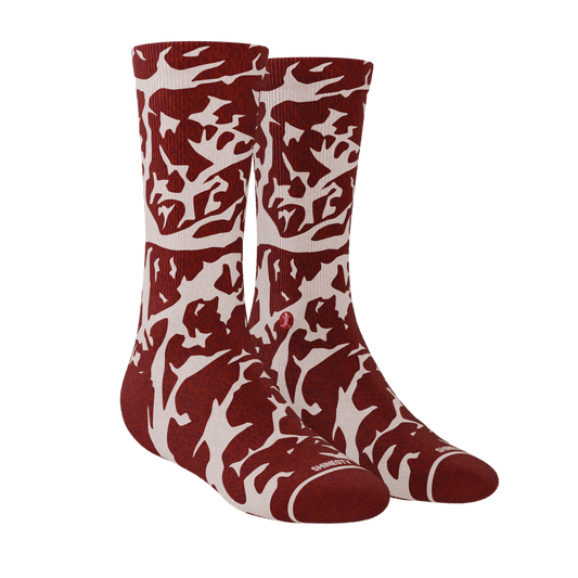 The Tomahawk | Marbled Meat Heel Hammock™ Crew Socks
