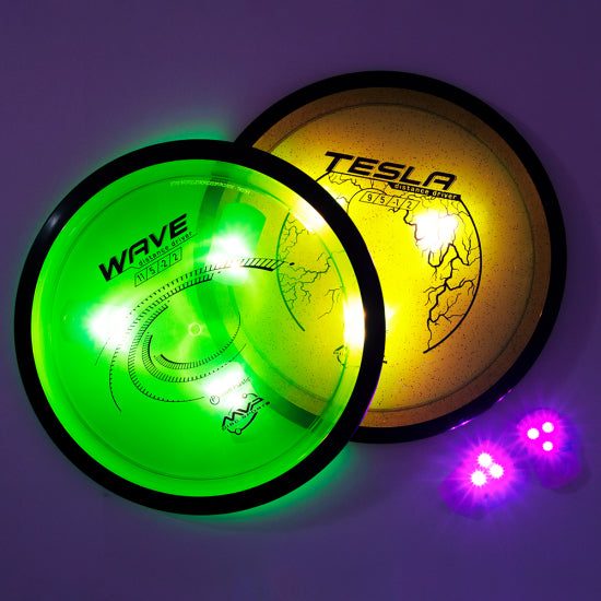 MVP Tri-Lit Green LED Disc Lights - 10 Pack