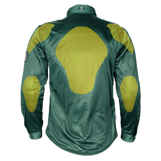 Ultra Protective Shirt - Dark Green Solid with Pads
