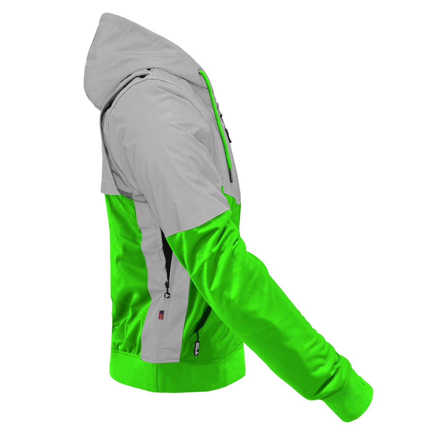 Ultra Reflective Hoodie Green Eclipse