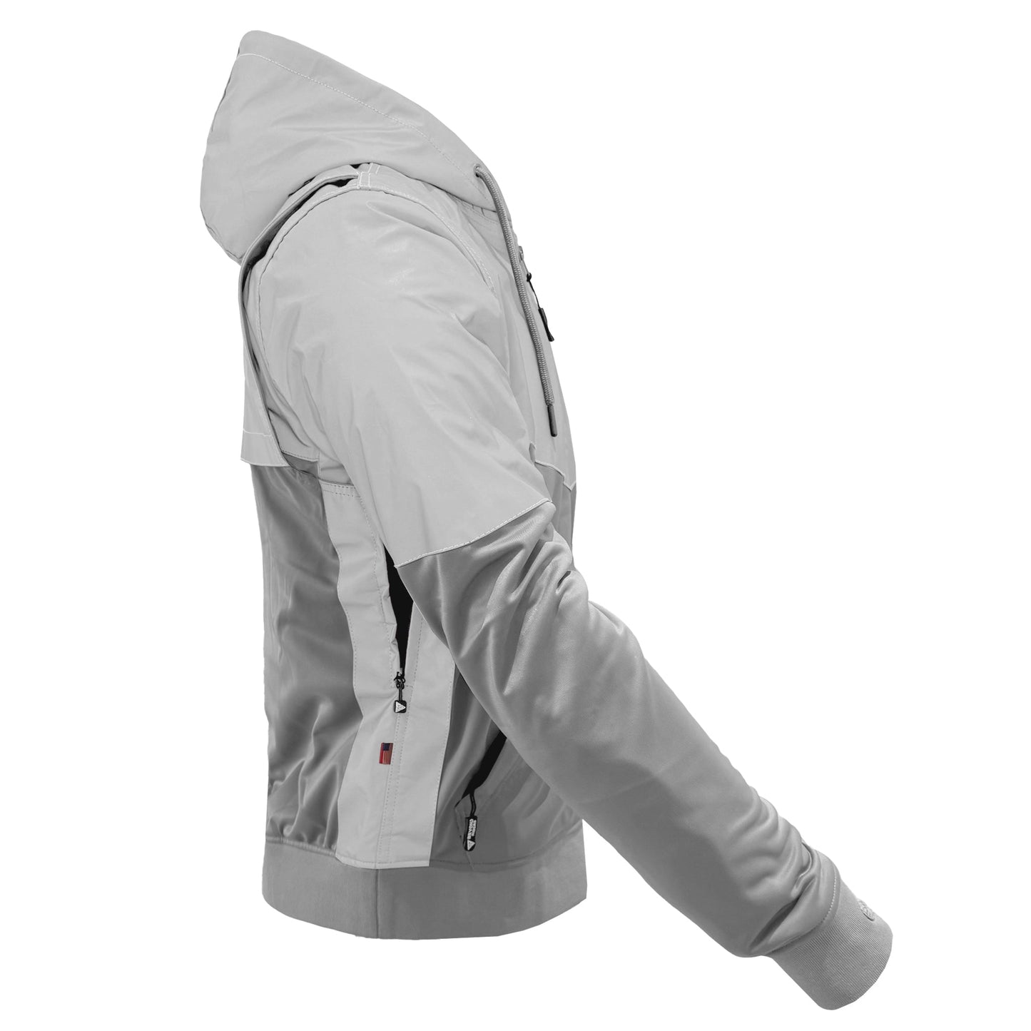 Ultra Reflective Hoodie "Twilight Titanium" - Light Gray and Silver