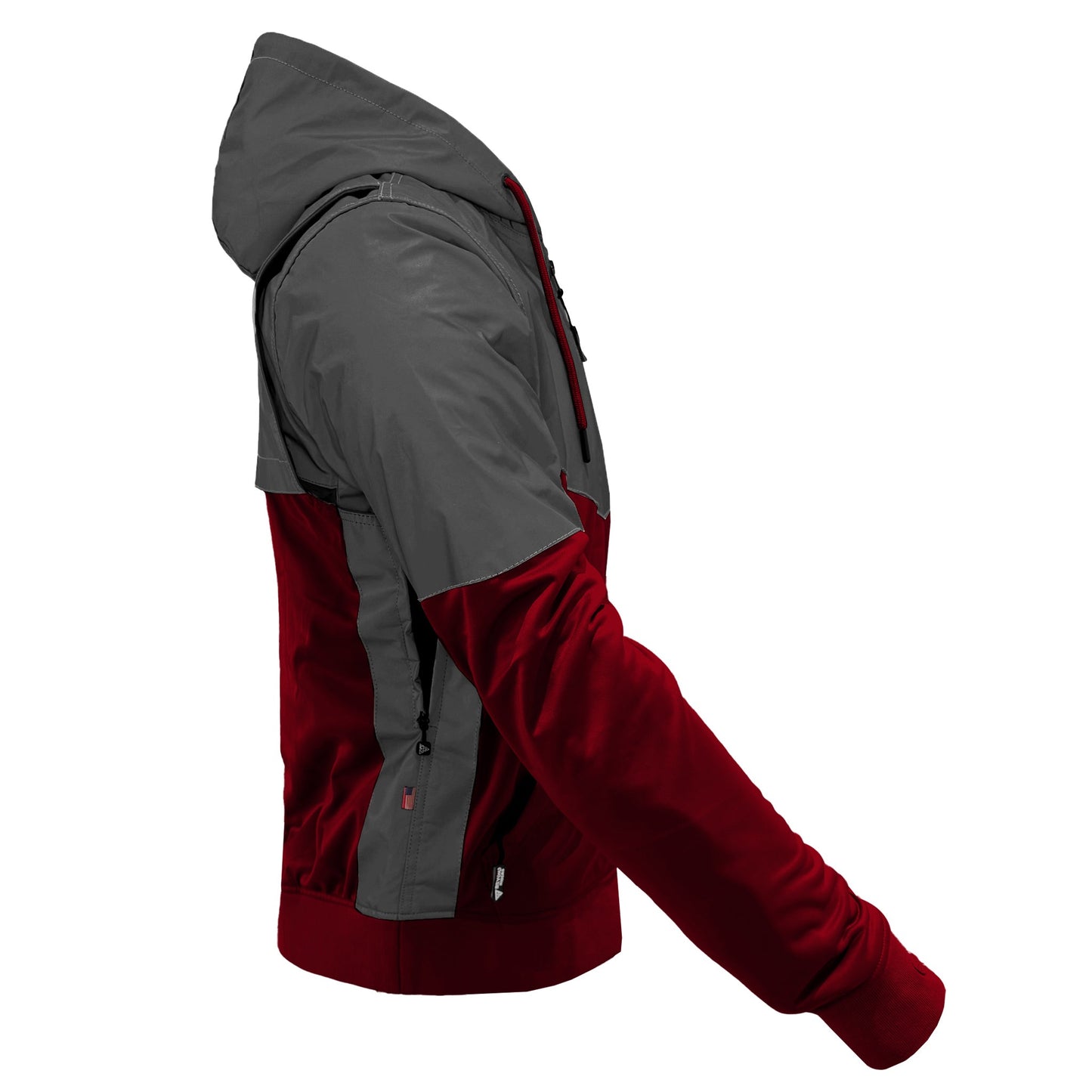 Ultra Reflective Hoodie Red Maroon Nebula