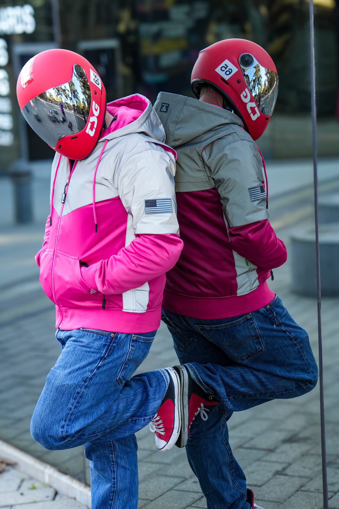 Ultra Reflective Hoodie Pink Eclipse