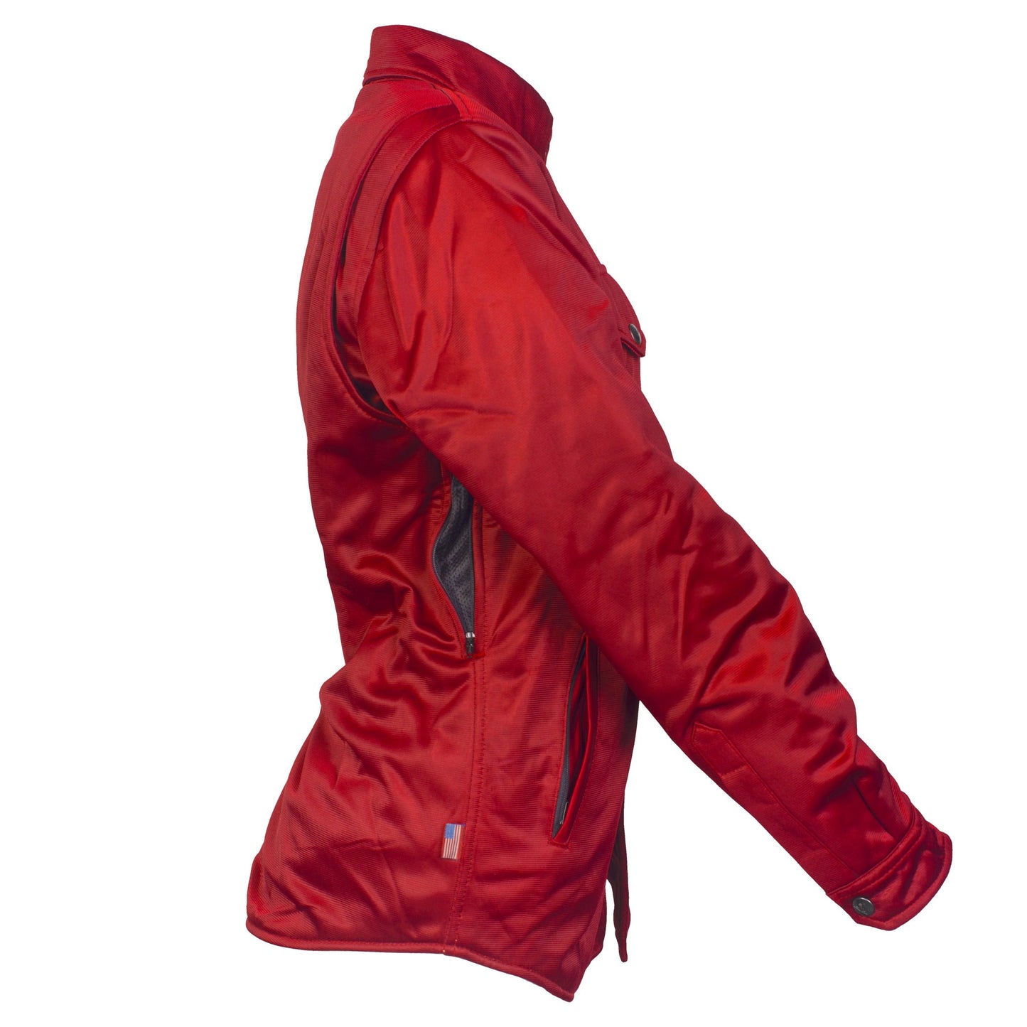 Ultra Protective Shirt for Women - Red Solid with Pads