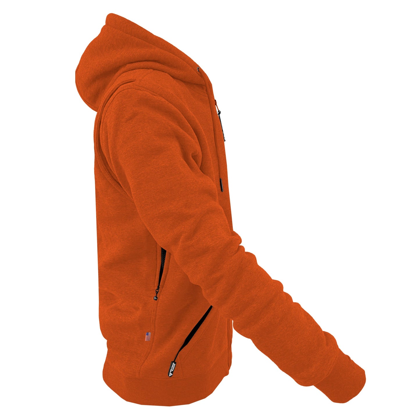 Protective Fleece Unisex Hoodie - Orange